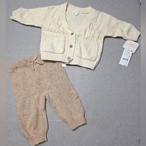 Grayson Mini 2-Piece Knit Set | Baby Neutral Outfit 3-6 Months - New With Tags